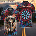 BlueJose Darts Neon Graffiti DJ Girl Headphone Personalized Name Shirt