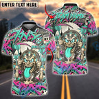 BlueJose Darts Graffiti Crazy Face Customized Name, Team Name 3D Shirt (4 Colors)