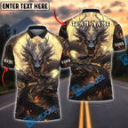 BlueJose Darts Golden Clockwork Dragon Fantasy Personalized Name, Team Name Shirt (4 Colors)