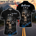 BlueJose Darts Cyborg Mechanical Skull Personalized Name Shirt