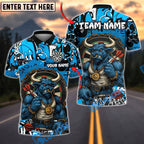 BlueJose Darts Bull Minotaur Dartboard Customized Name, Team Name 3D Shirt (4 Colors)