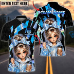 BlueJose Darts Holographic Hoodie Girl Coffee Lover Style Personalized Name, Team Name Unisex Shirt (4 Colors)