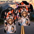 BlueJose Darts Cute Monkey Hoodie Coffee Vibe Personalized Name, Team Name Unisex Shirt (4 Colors)