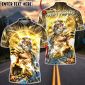BlueJose Darts Zeus Thunder God Lightning Halo Personalized Name Shirt