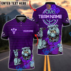 BlueJose Darts Bulldog Neon Personalized Name, Team Name Unisex Shirt (4 Colors)