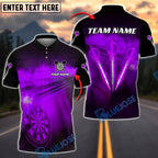 BlueJose Darts Flash Light Customized Name, Team Name 3D Shirt (4 Colors)