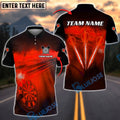 BlueJose Darts Flash Light Customized Name, Team Name 3D Shirt (4 Colors)