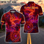 BlueJose Darts Eagle Neon Glow Personalized Name, Team Name Shirt (4 Colors)