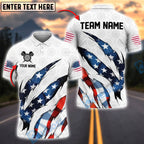 BlueJose Darts Patriotic Scratch Personalized Name, Team Name Shirt (2 Colors)