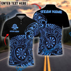 BlueJose Darts Tribal Wave Personalized Name, Team Name Shirt (4 Colors)