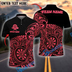 BlueJose Darts Tribal Wave Personalized Name, Team Name Shirt (4 Colors)