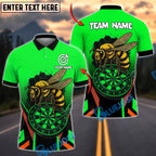 BlueJose Darts Bee Hunter Style Personalized Name, Team Name Shirt (4 Colors)