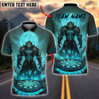 BlueJose Darts Dark Knight Wolf Red Moon Fiery Dartboard Customized Name, Team Name 3D Shirt (4 Colors)
