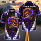 BlueJose Darts Fiery Snake Design Customized Name, Team Name 3D Shirt (4 Colors)