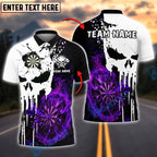 BlueJose Darts Skull Flaming Target Customized Name, Team Name 3D Shirt (4 Colors)
