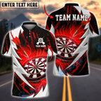 BlueJose Darts Electric Lightning Design Customized Name, Team Name 3D Shirt (4 Colors)