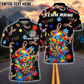 BlueJose Darts Color Puzzle Love Bear Design Personalized Name, Team Name Shirt