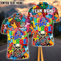 BlueJose Darts Think Before You Judge Puzzle Skull Personalized Name, Team Name Shirt