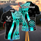 BlueJose Darts Golden Tribal Personalized Name, Team Name Shirt (4 Colors)