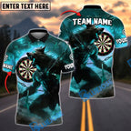 BlueJose Darts Werewolf Chains Sunset Customized Name, Team Name 3D Shirt (4 Colors)
