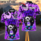 BlueJose Darts Skateboard Panda in Street Personalized Name, Team Name Shirt (4 Colors)