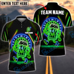 BlueJose Darts Funny Beer Neon Mascot Style Customized Name, Team Name 3D Shirt (4 Colors)