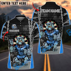 BlueJose Darts Muscular Bulldog Urban Style Personalized Name, Team Name Shirt (4 Colors)