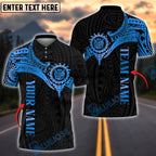 BlueJose Darts Golden Tribal Pattern Customized Name, Team Name 3D Shirt (4 Colors)
