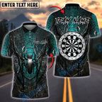 BlueJose Darts Spider Web Dark Customized Name, Team Name 3D Shirt (4 Colors)