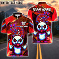 BlueJose Darts Angry Panda Neon Graffiti Customized Name, Team Name 3D Shirt (4 Colors)
