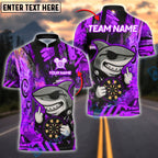 BlueJose Darts Shark Graffiti Neon Style Customized Name, Team Name 3D Shirt (4 Colors)