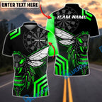 BlueJose Darts Angry Hornet Yellow Black Customized Name, Team Name 3D Shirt (4 Colors)