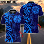 BlueJose Darts Tribal Polynesian Pattern Customized Name, Team Name 3D Shirt (4 Colors)