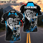 BlueJose Darts Fierce Eagle Illustration Personalized Name, Team Name Shirt (4 Colors)