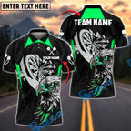 BlueJose Darts Fierce Eagle Illustration Personalized Name, Team Name Shirt (4 Colors)
