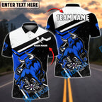 BlueJose Darts Aggressive Bull with Dartboard Personalized Name, Team Name Shirt (4 Colors)