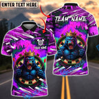 BlueJose Darts King Gorilla Graffiti Style Customized Name, Team Name 3D Shirt (4 Colors)