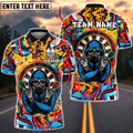BlueJose Darts Graffiti Assassin Customized Name, Team Name 3D Shirt (4 Colors)