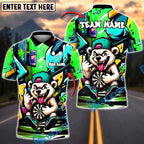 BlueJose Darts Dartboard Bear Street Style Customized Name, Team Name 3D Shirt (4 Colors)