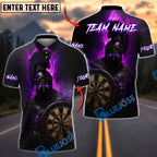 BlueJose Darts Spartan Warrior Lightning Customized Name, Team Name 3D Shirt (4 Colors)