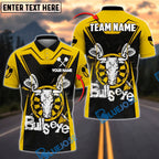 BlueJose Darts Bullseye Design Personalized Name, Team Name Shirt (4 Colors)
