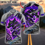 BlueJose Darts Fire Wolf Rage Customized Name, Team Name 3D Shirt (4 Colors)