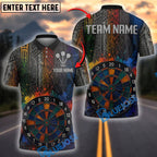 BlueJose Darts Tribal Splash Colorful Precision Personalized Name, Team Name Shirt