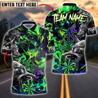 BlueJose Darts Wolf Design Dark Graffiti Style Customized Name, Team Name 3D Shirt (4 Colors)