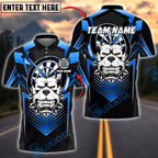 BlueJose Darts Pitbull Design Line Black Style Customized Name, Team Name 3D Shirt (4 Colors)