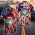 BlueJose Darts Angry Dartboard Character Lightning American Flag Personalized Name Shirt