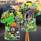 BlueJose Darts Halloween Cartoon Graffiti Style Customized Name, Team Name 3D Shirt (4 Colors)
