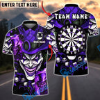 BlueJose Darts Dark Joker Card Dartboard Personalized Name, Team Name Unisex Shirt (4 Colors)