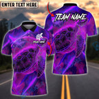 BlueJose Darts Turtle Dartboard Neon Glow Pattern Multicolor Options Personalized Name Shirt (4 Colors)