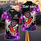 BlueJose Darts Dartboard Graffiti Hand Tongue Street Art Personalized Name, Team Name Unisex Shirt (4 Colors)